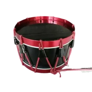 Tambor reglamentario vaso negro con aro anodizado y parche negro