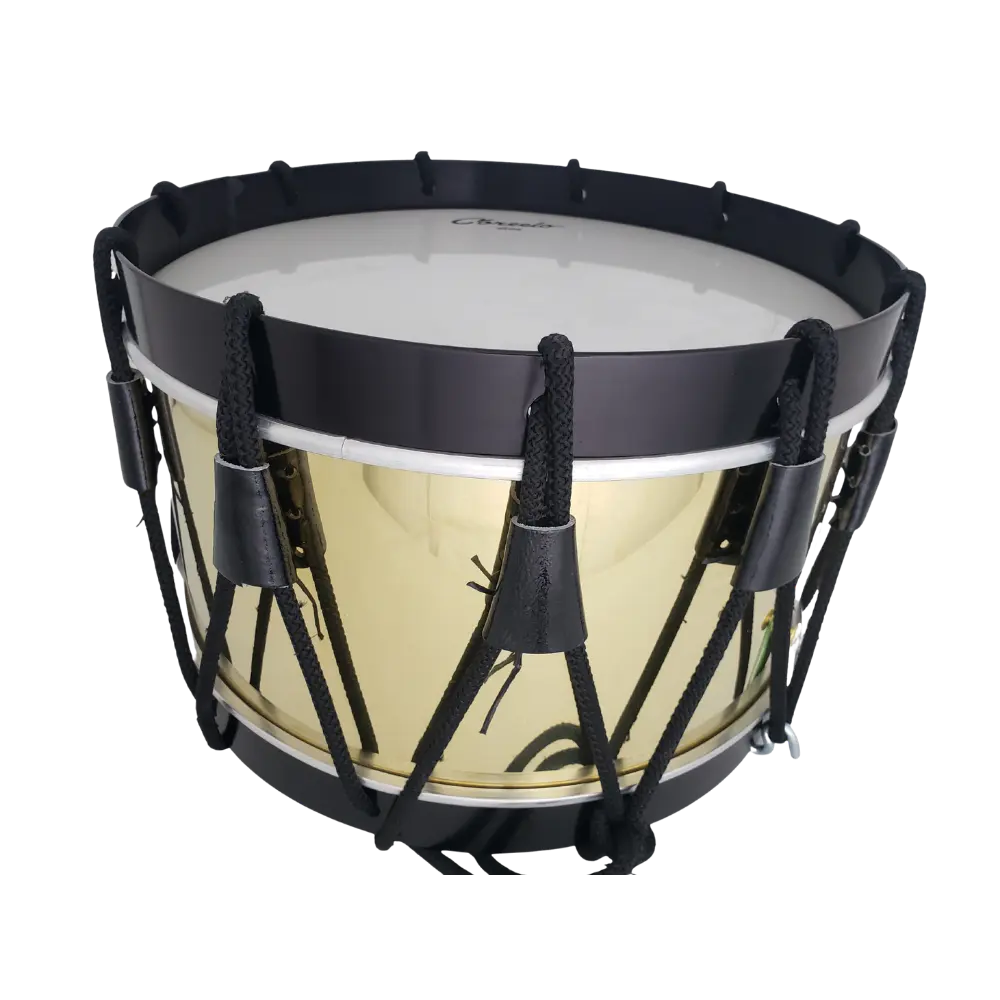 Tambor reglamentario vaso de latón con aro de aluminio ionizado negro