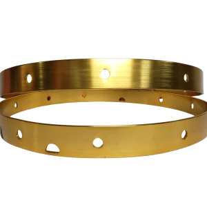 Aros de aluminio ionizado de colores para tambor de banda de guerra