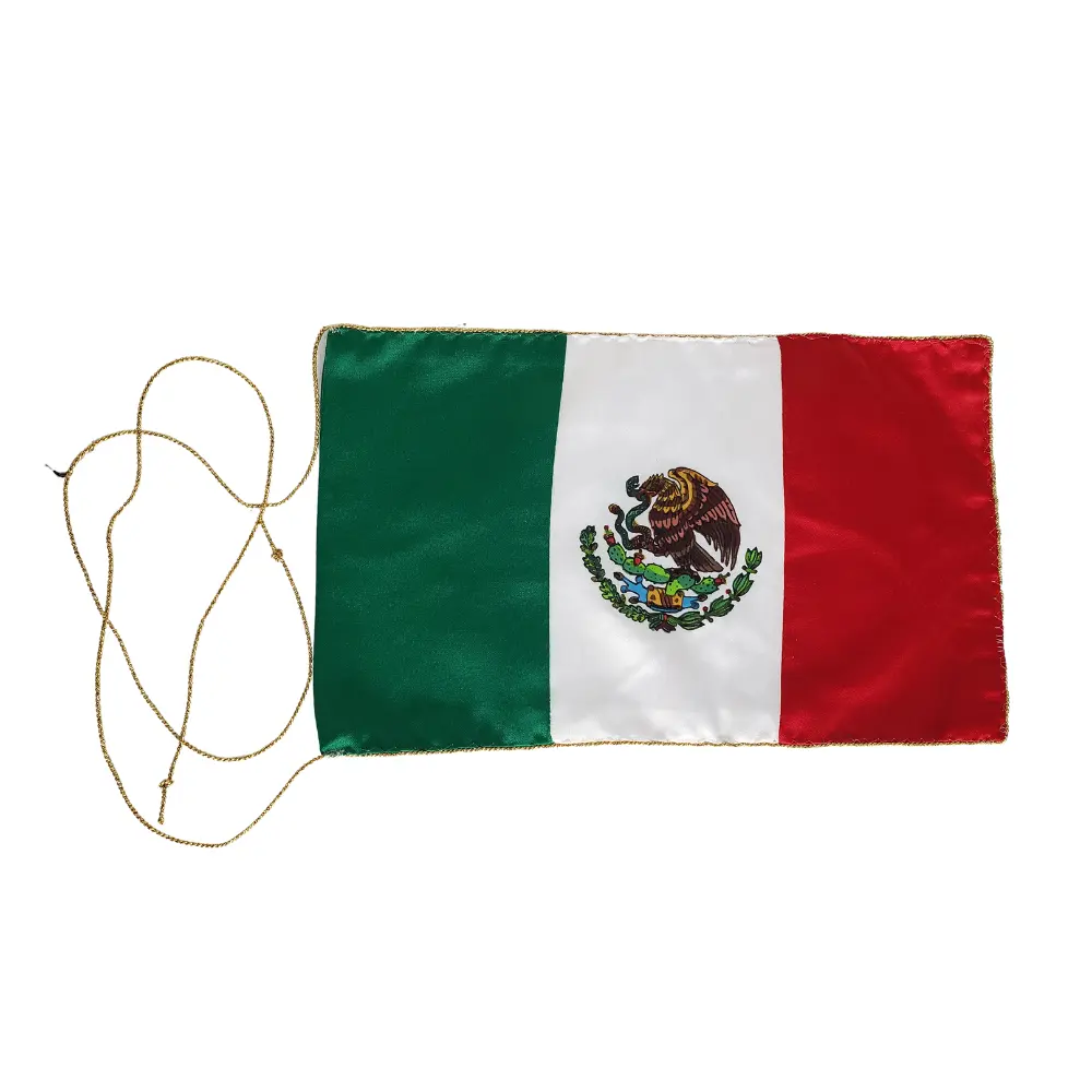 Bandera de escritorio pintada para oficina y espacios institucionales